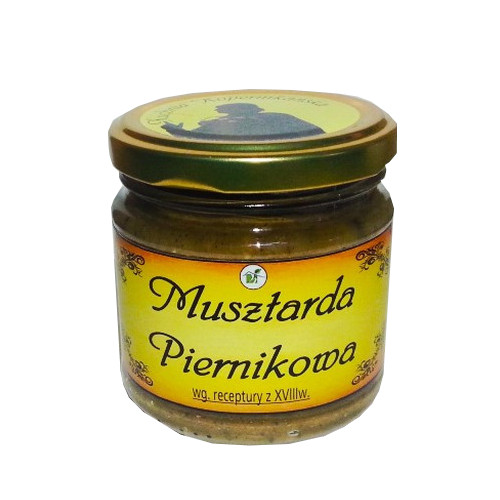 MUSZTARDA PIERNIKOWA NATURALNA 200G - SMACZNA