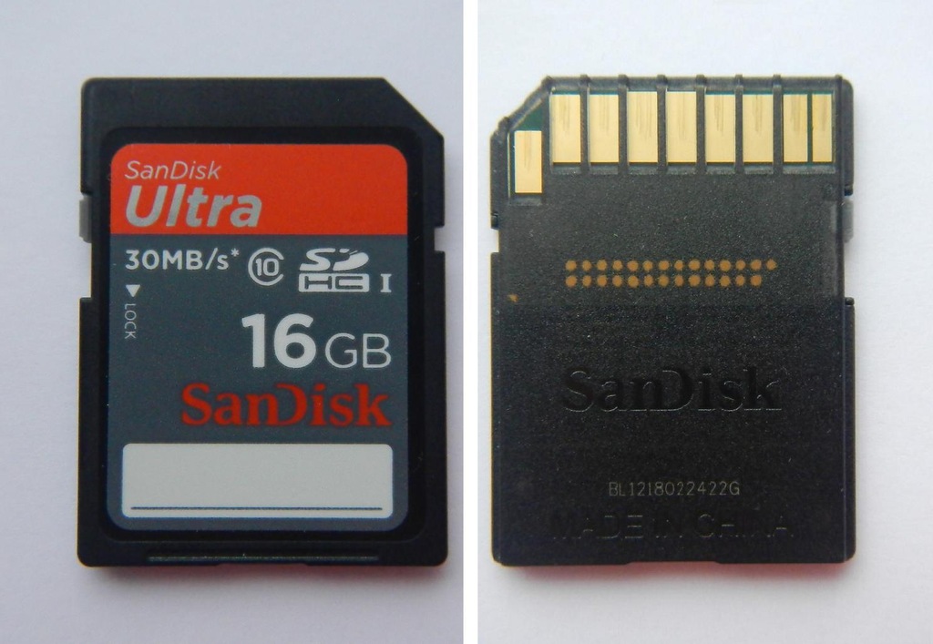 karta SDHC 16 GB SanDisk Ultra JEDNA Z NAJLEPSZYCH