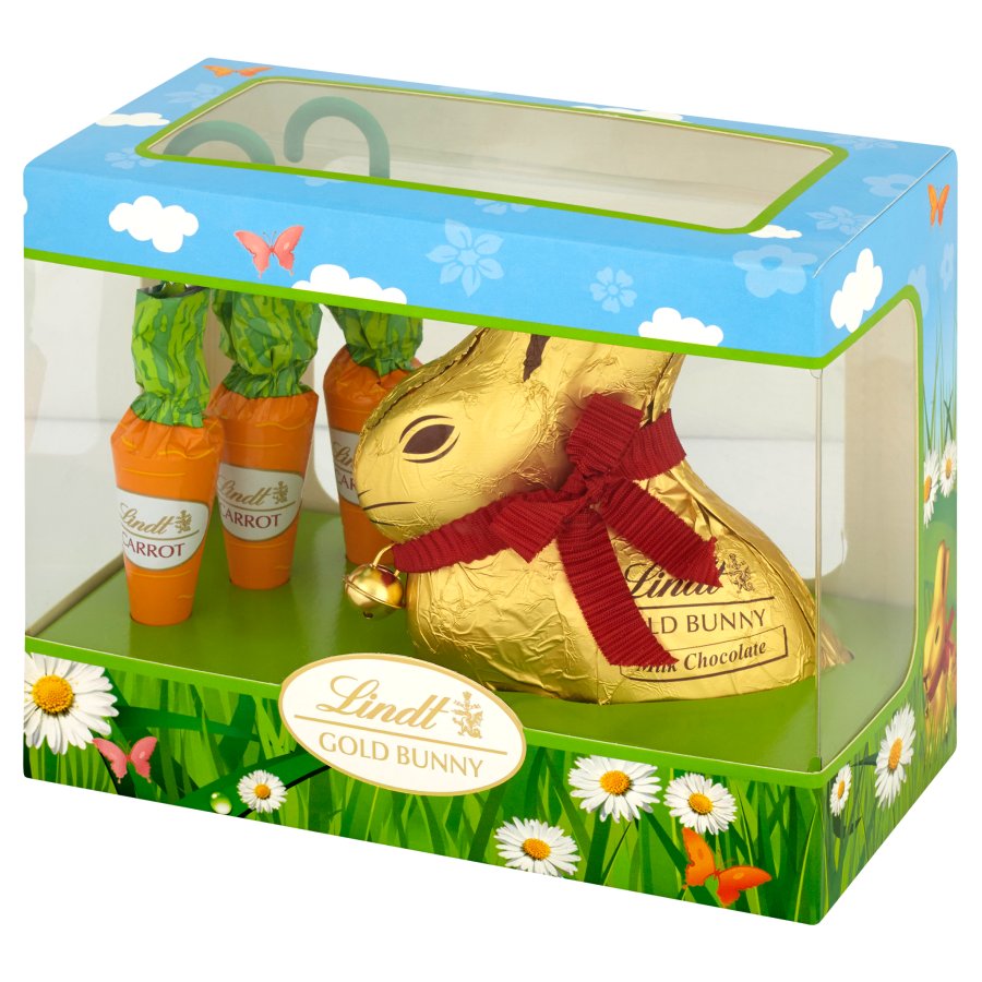 LINDT ZESTAW WIELKANOCNY ZAJĄCZEK + MARCHEWKI 140G