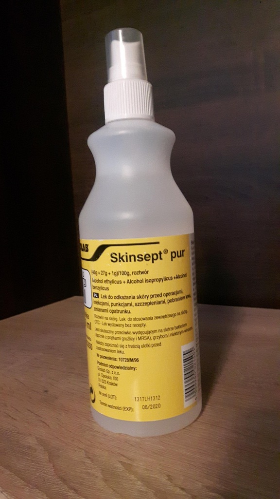 SKINSEPT PUR 350 ML,DATA WAŻNOŚCI 06/2020