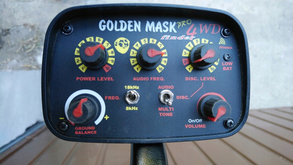 Wykrywacz Golden Mask GM4 WD 18kHz Spider 9"