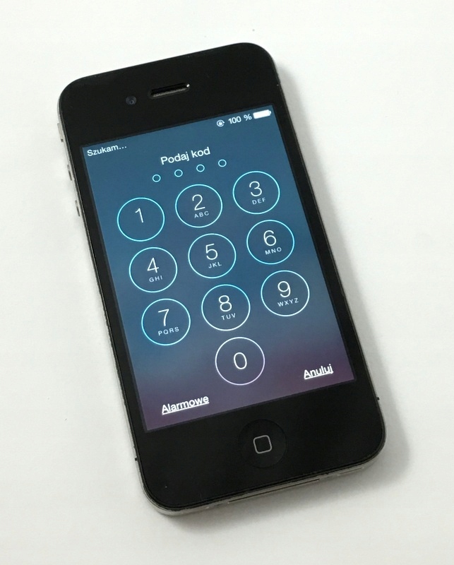 APPLE IPHONE 4 ZABLOKOWANY