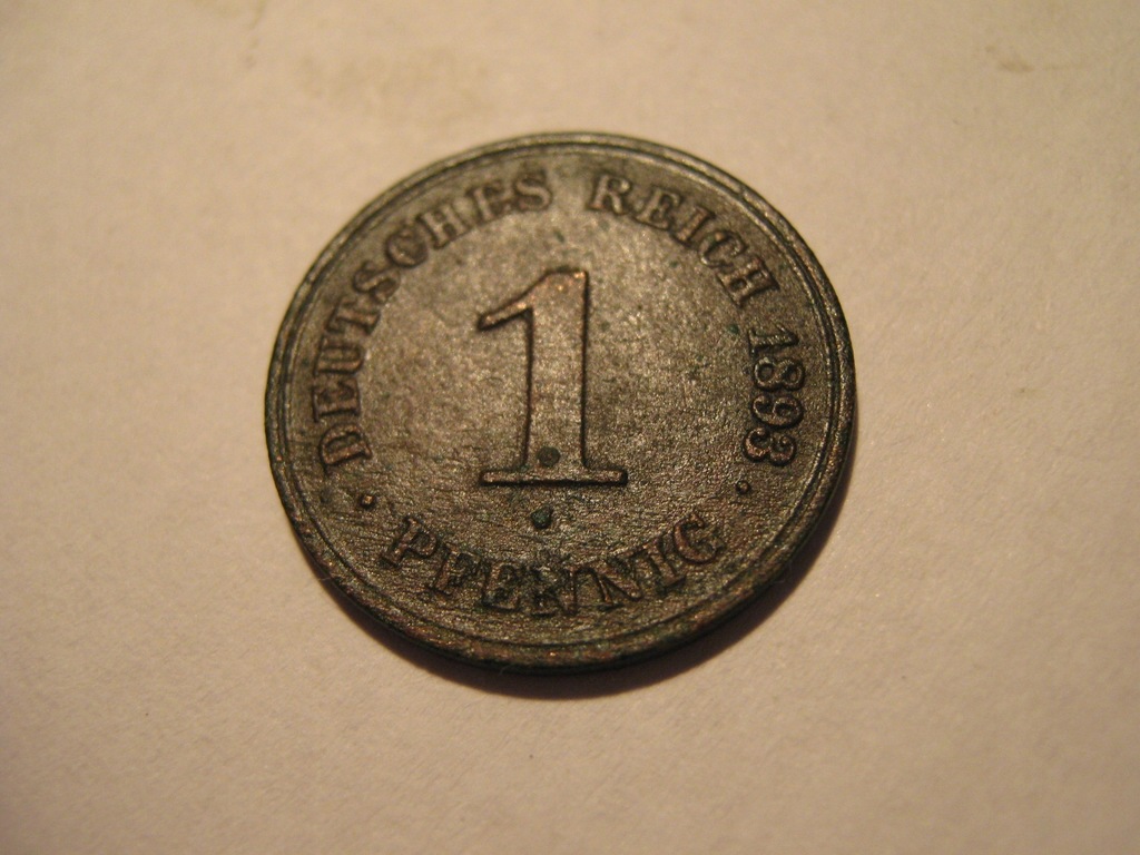 Niemcy- 1 FENING 1893 rok