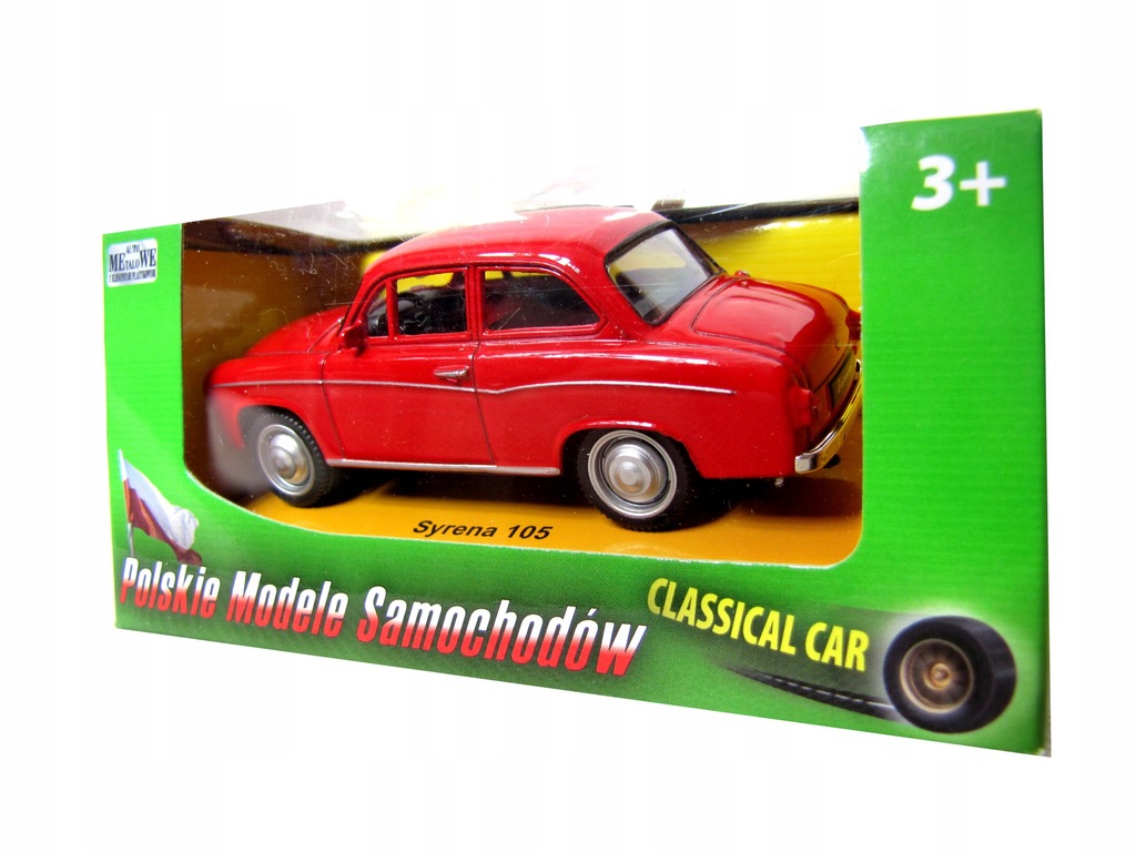 SAMOCHÓD SYRENA 105 AUTO METALOWE resorak PRL rB