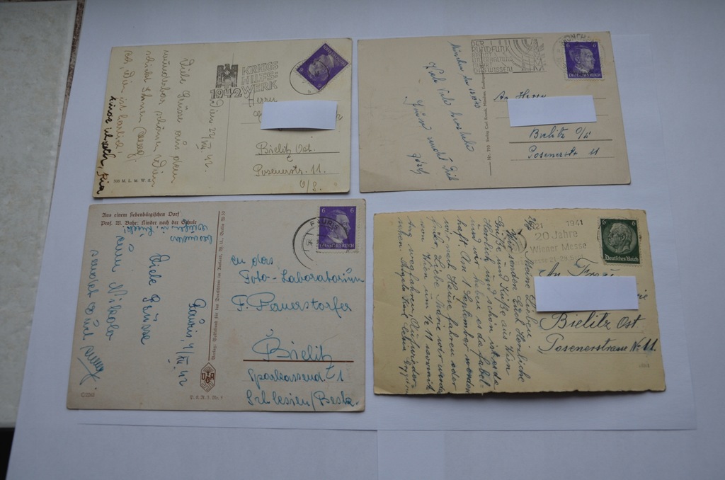 Poczta Polowa, kartki, stemple, wehrmacht.