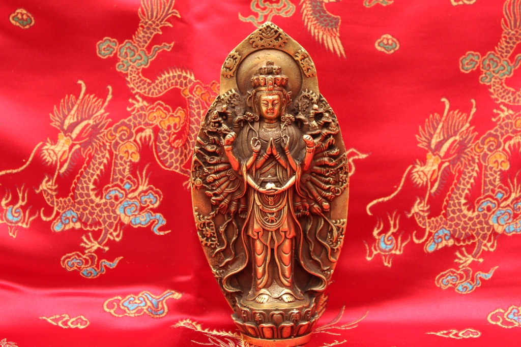 TYBET MAGICZNY - BUDDA -  AVALOKITEŚVARA CZENREZIG