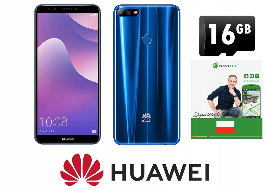 Huawei Y7 Prime 2018 DualSim niebieski 3/32GB LTE