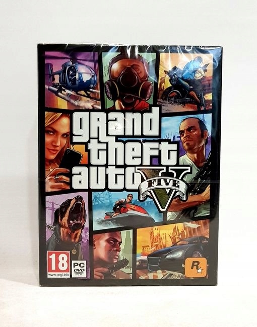 GTA 5 GRAND THEFT AUTO V BOX PŁYTA PC PL + MAPA