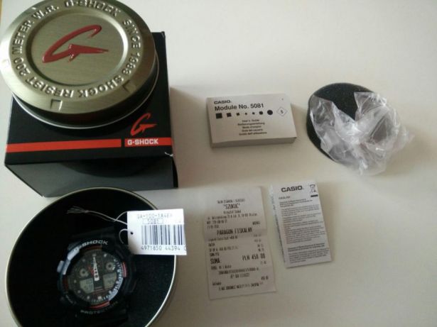 Zegarek Casio g shock Ga-100 papiery paragon
