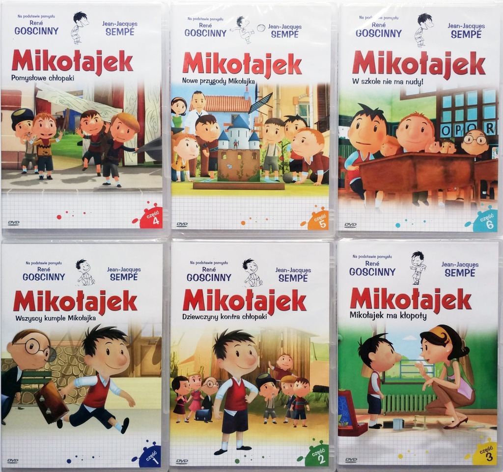 DVD MIKOŁAJEK - KOLEKCJA części.1-6