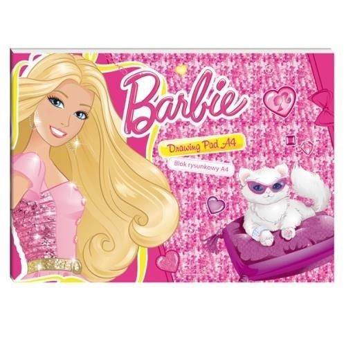 Blok rysunkowy A4/20K biały Barbie (20szt)