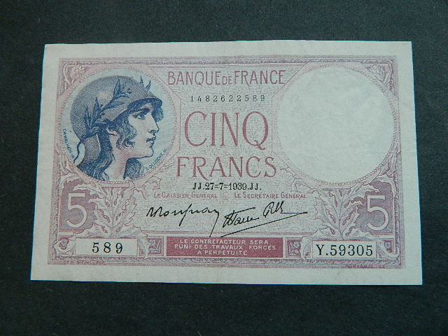 5 FRANKÓW 1939 STAN II+