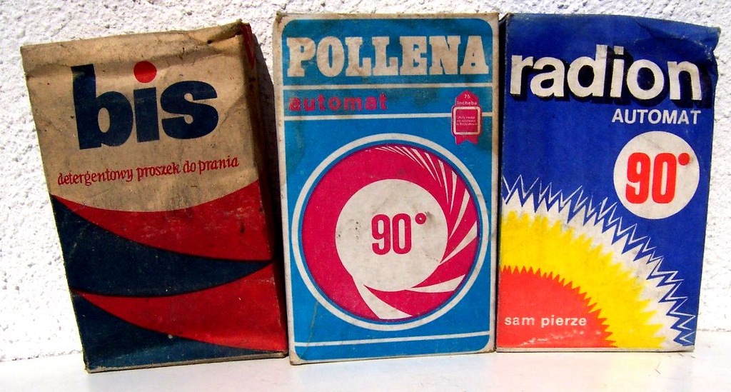 Proszek do prania BIS,POLLENA 90, RADION- z PRL