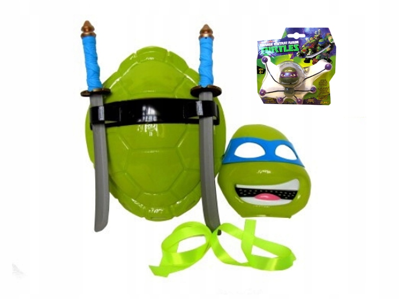 SKORUPA ŻÓŁWIA+2 MIECZE+MASKA + ŻÓŁW NINJA TURTLES
