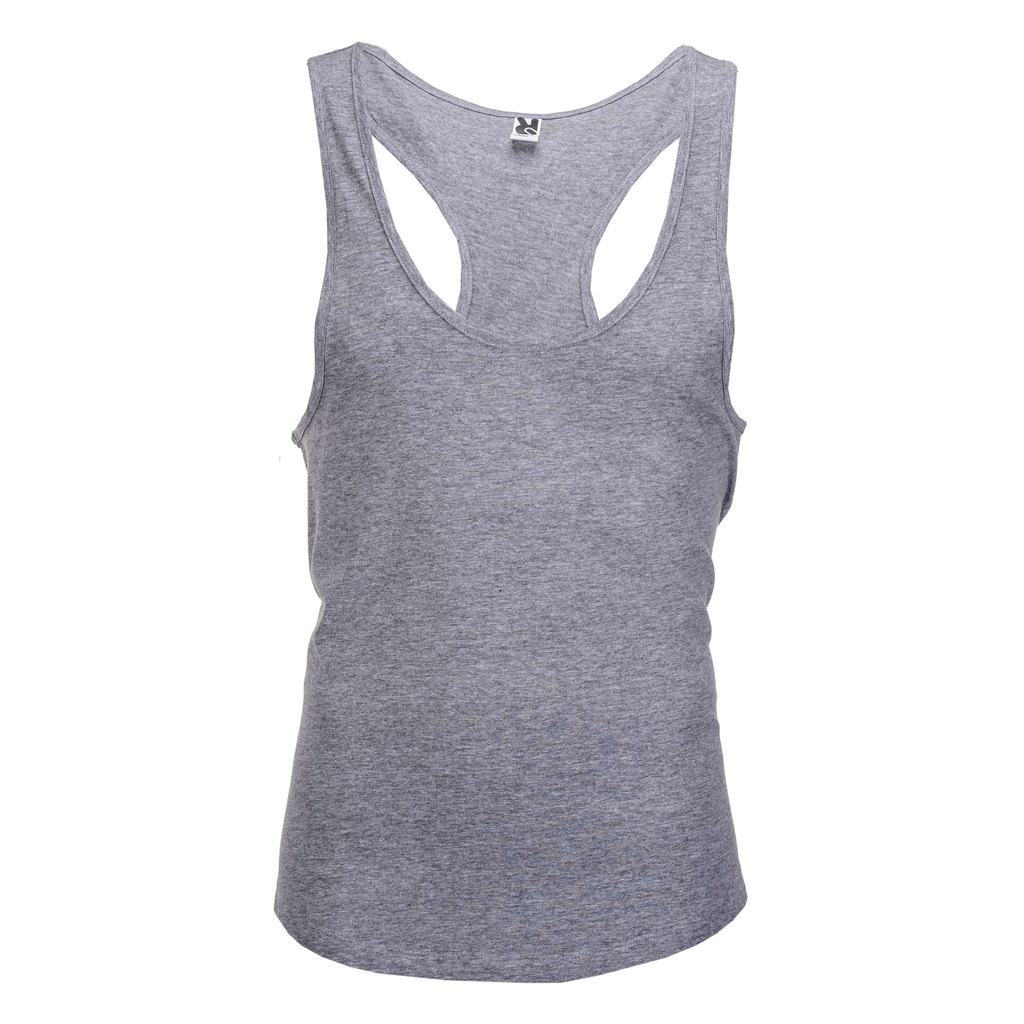 Tank top na szelkach klasyczny S711 szary S