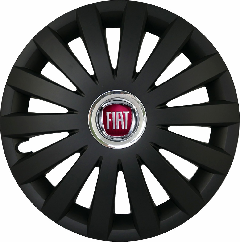 KOŁPAKI 15 FIAT CZARNY MAT 4 SZTUKI
