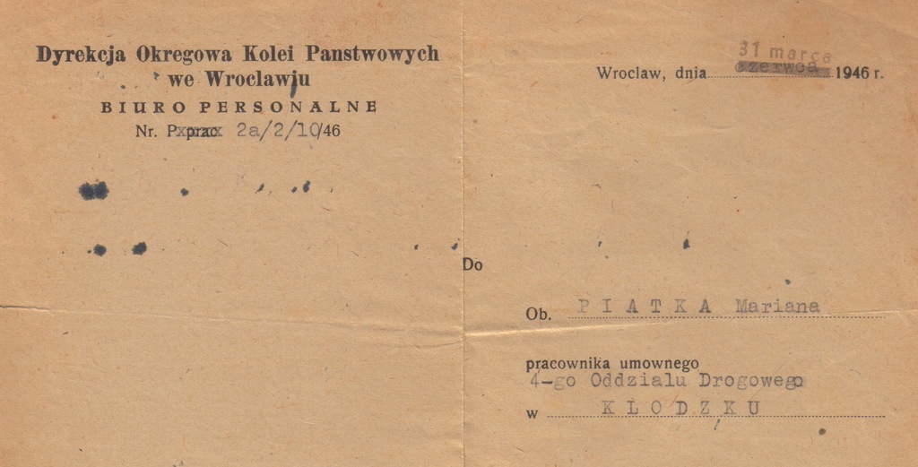 PKP KŁODZKO WROCŁAW OTMUCHÓW GDYNIA BILET