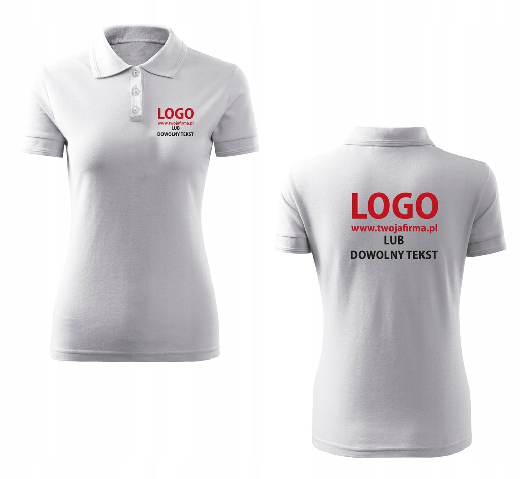 Damskie koszulki POLO z własnym nadrukiem logo