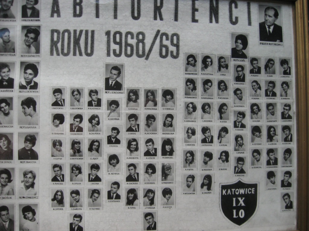 Katowice 1969 rok matura IX liceum Kawalec