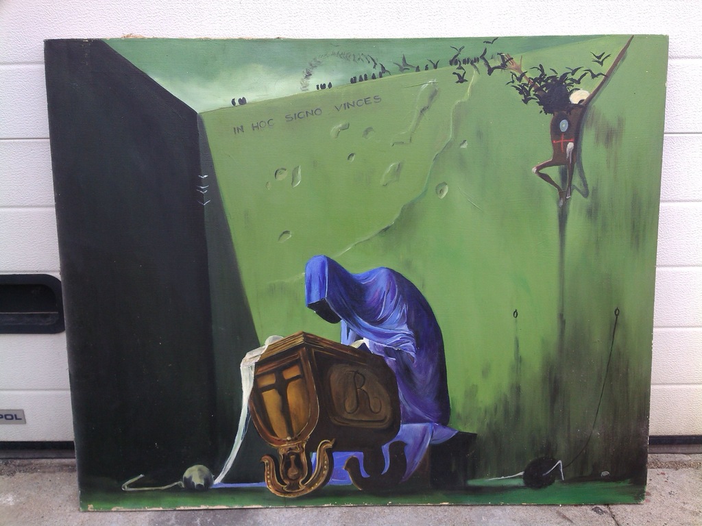 Zdzisław Beksiński Kołyska olej kopia obraz