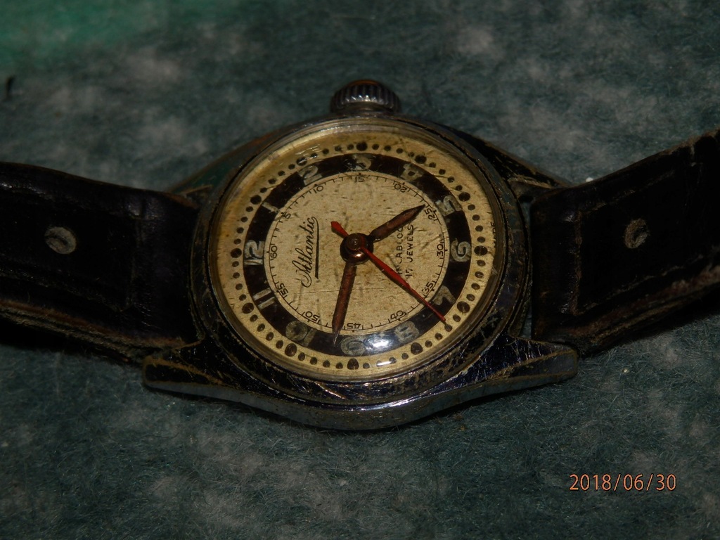 Zegarek Atlantic lata 40/60 mechaniczny