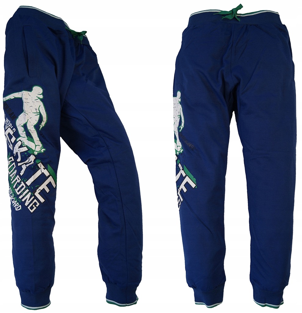 Bawełniane JOGGERY Spodnie Dresowe Dres SKATE 152