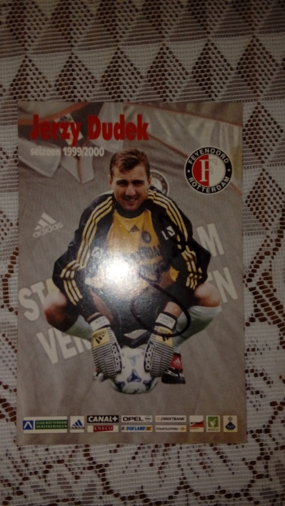 Jerzy Dudek Feyenoord Rotterdam autograf