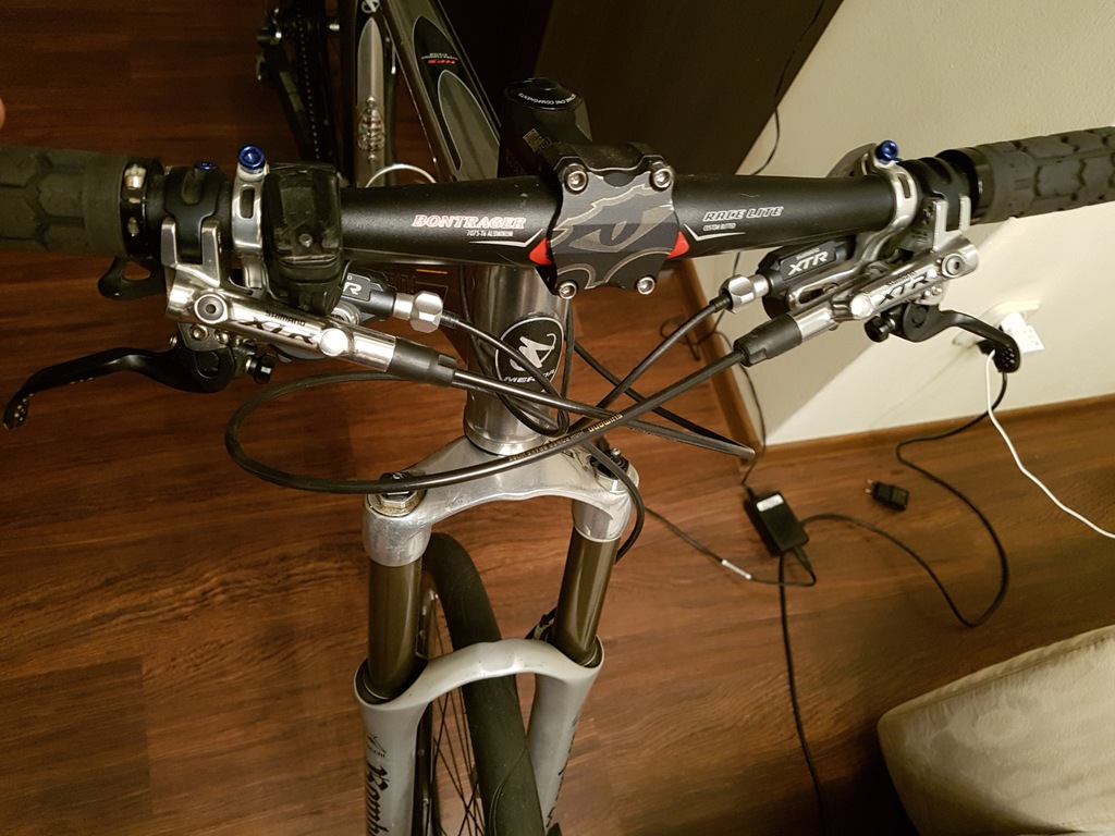 Shimano XTR Trail BR-M988 hamulce + tarcze ICE 180