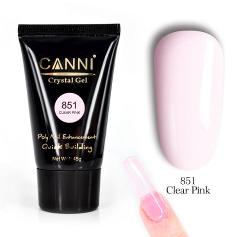 CANNI 45g żel uv 2018 NEW CANNI CRYSTAL GEL Clear