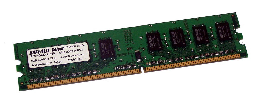 2x RAM 2GB Buffalo 800MHz CL5 = 4GB