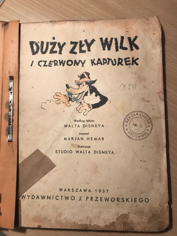 Duzy Zly Wilk I Czerwony Kapturek Stara Bajka 1937 7284382209 Oficjalne Archiwum Allegro