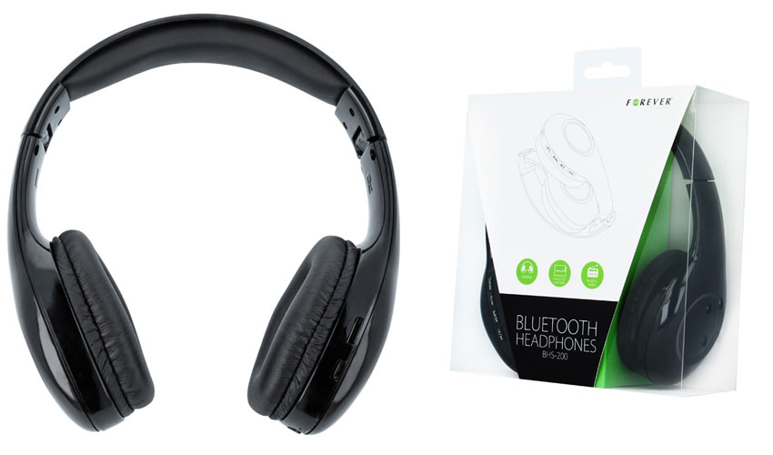 SŁUCHAWKI Bluetooth Forever BHS-200 RADIO MICROSD - 7079416209 ...