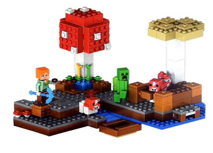 KLOCKI MY WORLD Minecraft GRZYBOWA WYSPA NOWE 256e