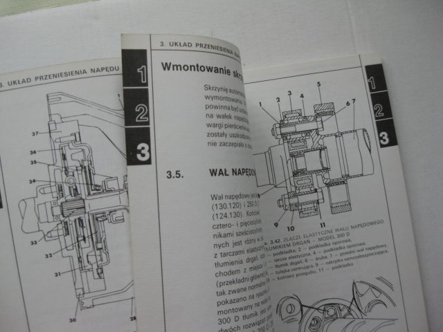 MERCEDES W124 Diesel Polska instrukcja napraw 124D