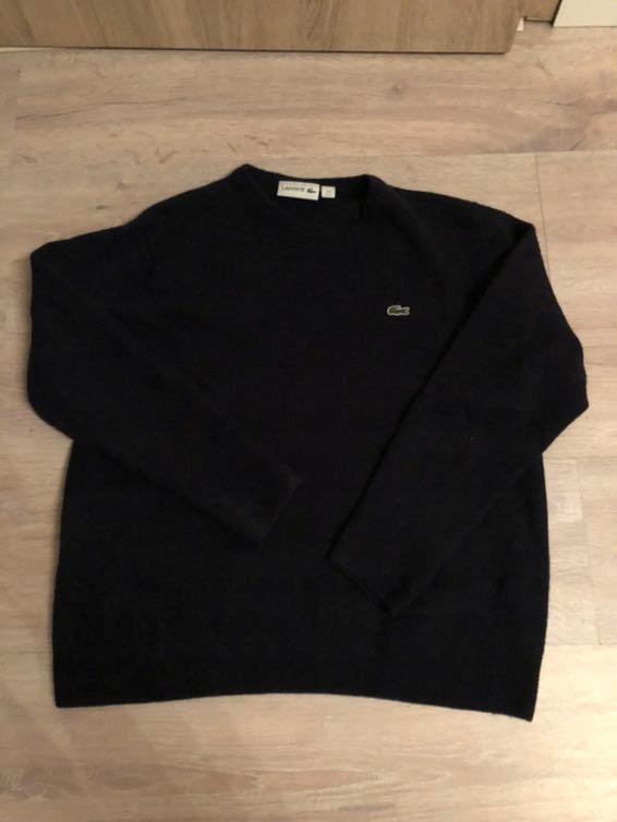 Lacoste sweter damski wełna XL