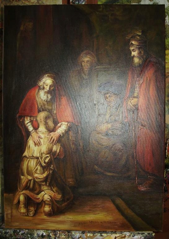 Kopia obrazu Rembrandta Powrót syna marnotr... 7575568097 oficjalne