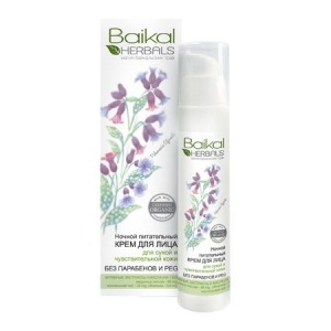 Baikal Herbals krem do twarzy nocny DETOX do cery