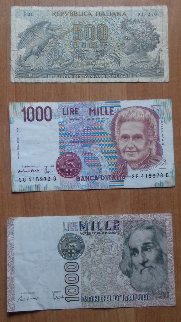 LIRY WŁOSKIE 3 SZTUKI KAŻDA INNA (BCM)
