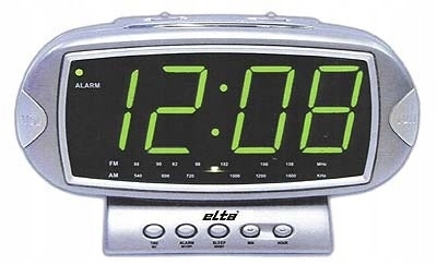 Radiobudzik Elta 4550N Zegar Duże Cyfry 5 cm