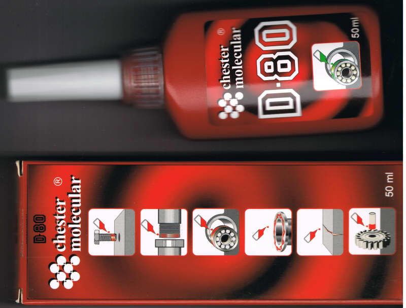 KLEJ ANAEROBOWY D-80  CHESTER MOLECULAR do metalu