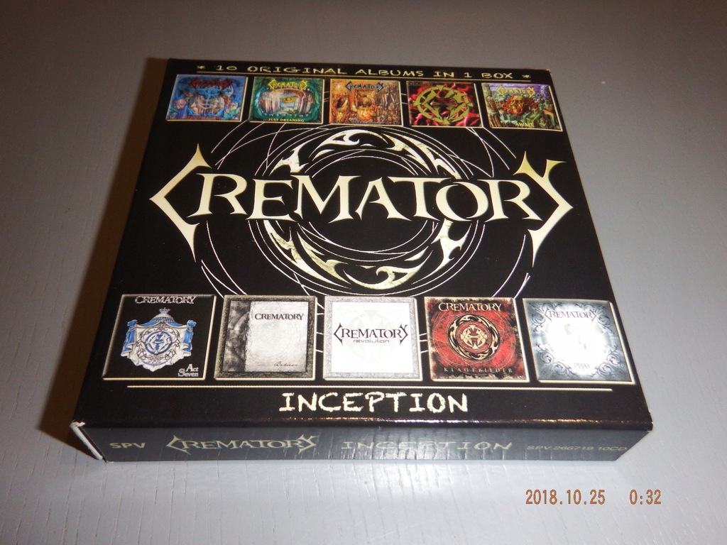 CREMATORY - Inception 10 CD BOX / dyskografi