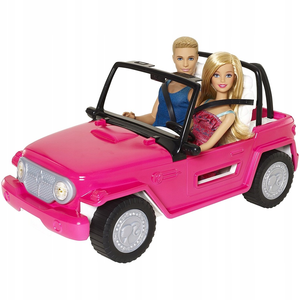 BARBIE Auto Jeep plażowy lalka Ken samochód CJD12 7499396000