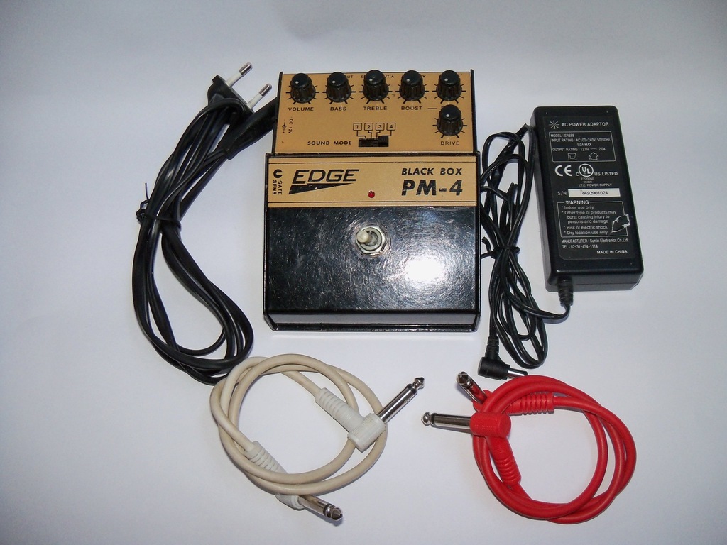 Przester gitarowy Edge Black Box PM-4 +zasilacz