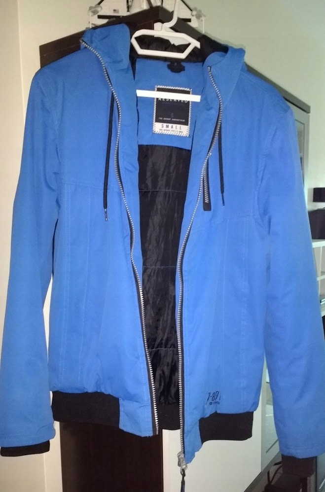 RESERVED Sky Blue Winter Jacket,Hoodie -100% Poly