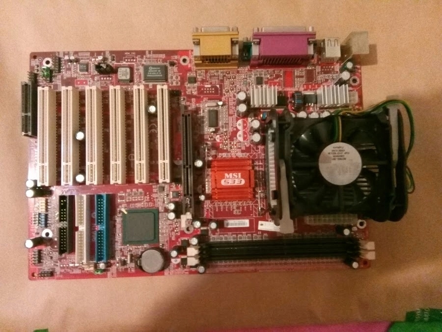 Płyta główna msi 533 + Pentium 4 2,4GHz + 512 RAM