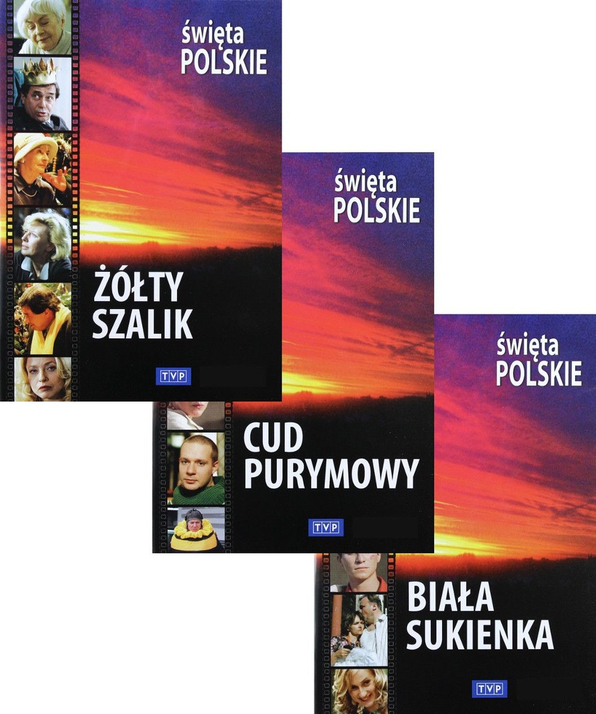 BIAŁA SUKIENKA/CUD PURYMOWY/ ŻÓŁTY SZALIK BOX 3DVD - 7035823981 - oficjalne  archiwum Allegro