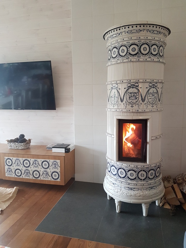 Piec kaflowy cylindryczny (kafle)