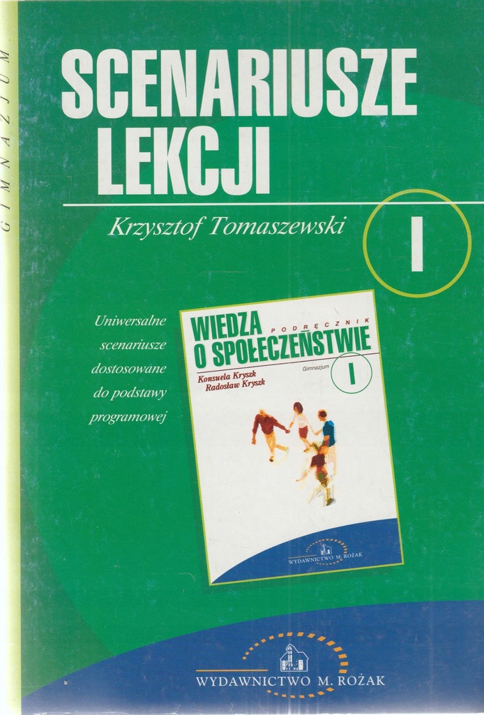 SCENARIUSZE LEKCJI wiedza o społeczeństwie I