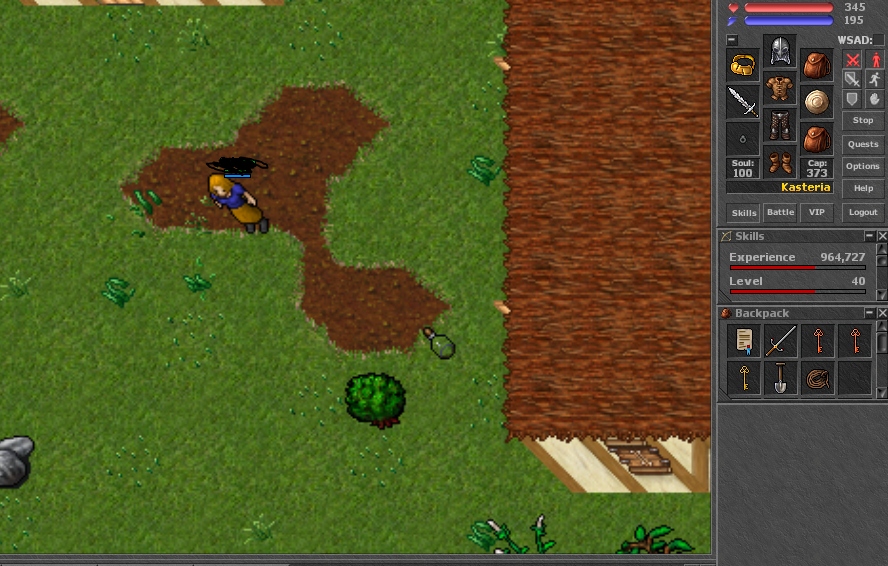 Spike Sword Tibia Kasteria Rookgaard z Kontem