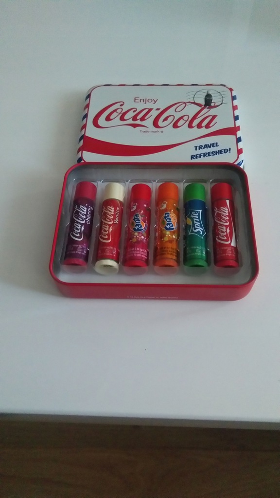 Pomadki Coca-Cola 6 sztuk różne smaki